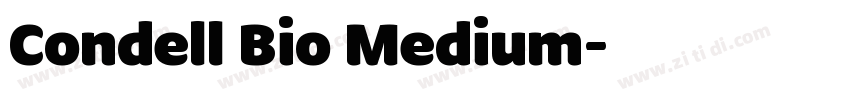 Condell Bio Medium字体转换